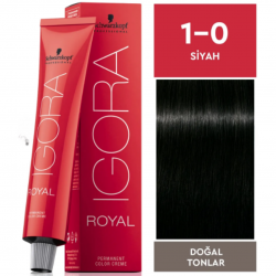 Igora Royal Doğal Tonlar 1-0 Siyah 60 ml