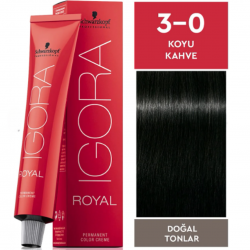 Igora Royal Doğal Tonlar 3-0 Koyu Kahve 60ml 