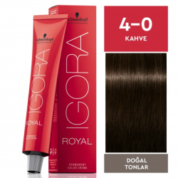 Igora Royal Doğal Tonlar 4-0 Kahve Saç Boyası 60ml