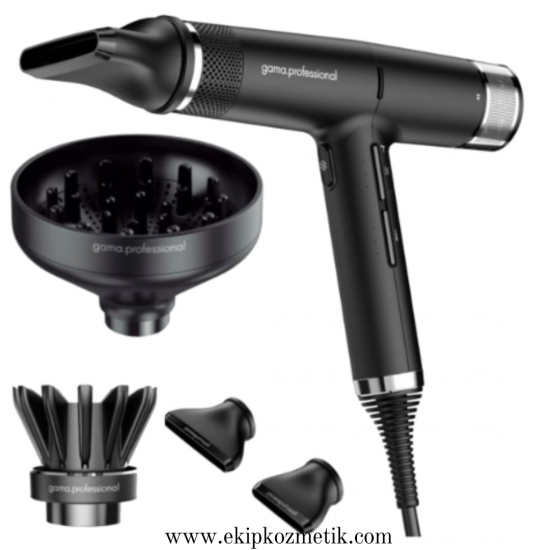 Gama Professional IQ2 Perfetto Profesyonel Saç Kurutma Makinesi Siyah