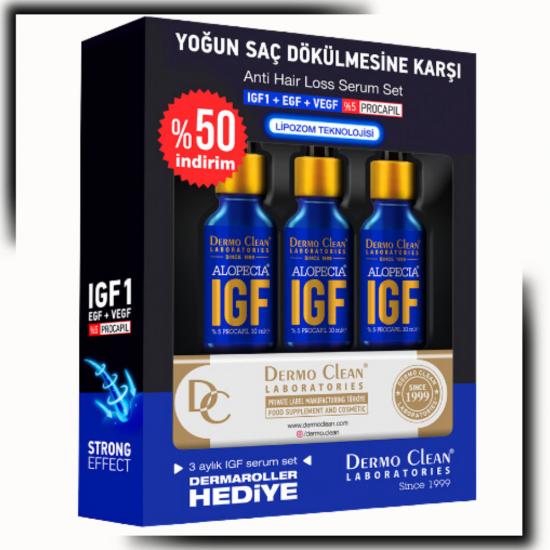 ALOPECIA IGF SERUM 3'LÜ SET EKONOMİK PAKET