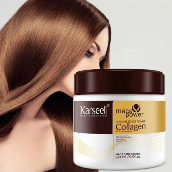 Karseell Maca Collagen Yıpranmış Saçlar İçin Onarıcı Saç Maskesi 500 ml