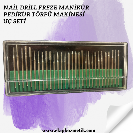 Nail Drill Freze Manikür Pedikür Törpü Makinesi Uç Seti