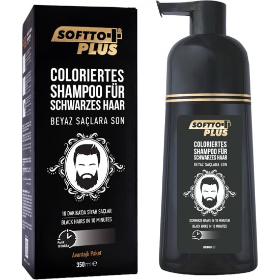 SOFTTO PLUS Black Hair Şampuan 350ml