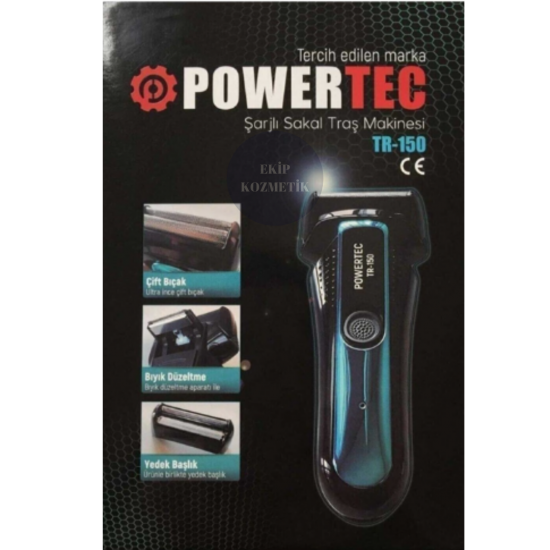Powertec TR-150 Şarjlı Sakal Traş Makinesi