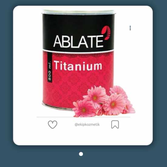 Ablate Konserve Ağda Titanyum Pudralı 800 ml
