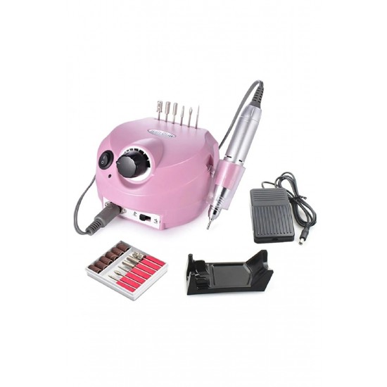 Meir Nail Drill 15 W Pembe Elektrikli Tırnak Freze Törpü Makinesi 15W-PEMBE-FREZE-MAKİNESİ