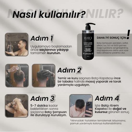 Batçı Saç Kapatıcı Dolgunlaştırıcı Sıvı Krem 30 ml