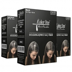 Color One Hair PowderSaç Topiği Set Koyu Kahve(dark Brown) 25 Gr+100 ml