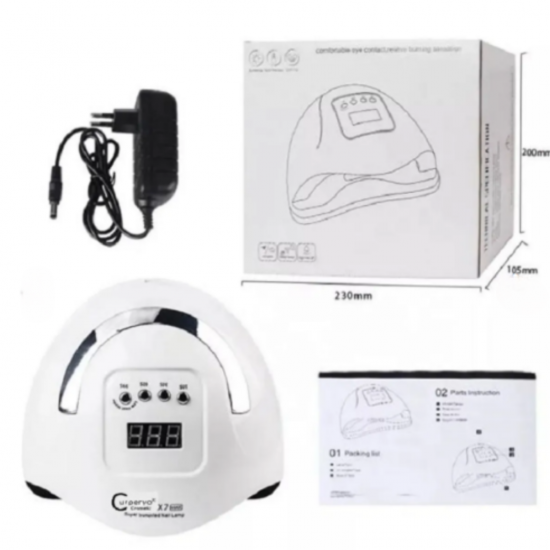 Curperyo X7 Max 57 Led 180 W Protez Tırnak Kalıcı Oje Kurutucu Uv Led Makine
