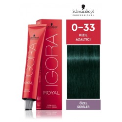Igora Royal Özel Seriler 0-33 Kızıl Azaltıcı Saç Boyası 60ml