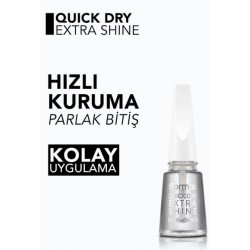 Quick Dry Extra Shine Çabuk Kuruyan ve Parlaklık Veren Son Kat Tırnak Cilası
