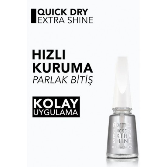 Quick Dry Extra Shine Çabuk Kuruyan ve Parlaklık Veren Son Kat Tırnak Cilası